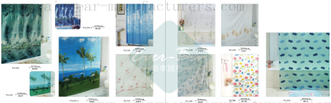 80-81 China clear shower curtain